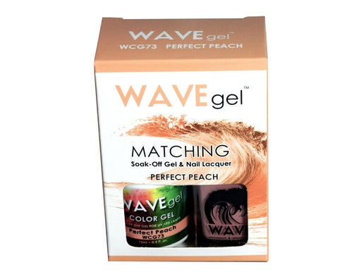 Wave Gel Nail Lacquer + Gel Polish, 073, Perfect Peach, 0.5oz OK1129