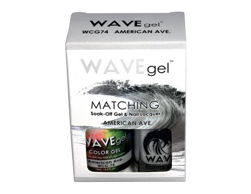 Wave Gel Nail Lacquer + Gel Polish, 074, American Ave, 0.5oz OK1129