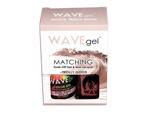 Wave Gel Nail Lacquer + Gel Polish, 075, Trolly Good, 0.5oz OK1129