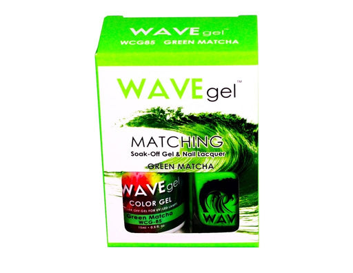 Wave Gel Nail Lacquer + Gel Polish, 085, Green Matcha, 0.5oz OK1129