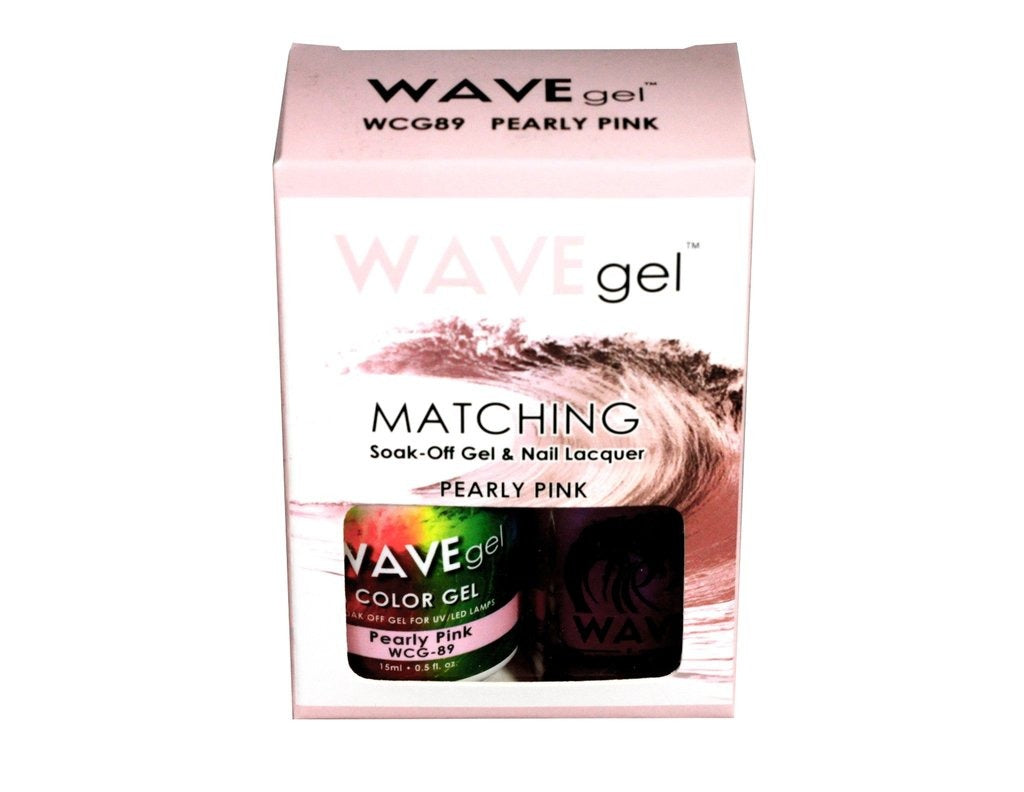 Wave Gel Nail Lacquer + Gel Polish, 089, Pearly Pink, 0.5oz OK1129