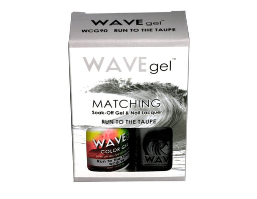 Wave Gel Nail Lacquer + Gel Polish, 090, Run To The Taupe, 0.5oz OK1129