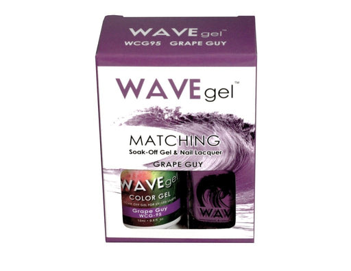 Wave Gel Nail Lacquer + Gel Polish, 095, Grape Guy, 0.5oz OK1129