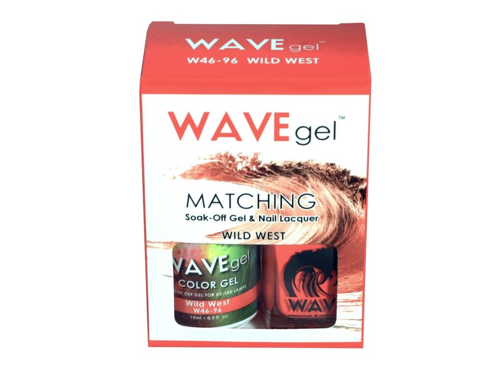 Wave Gel Nail Lacquer + Gel Polish, 096, Wild West, 0.5oz OK1129