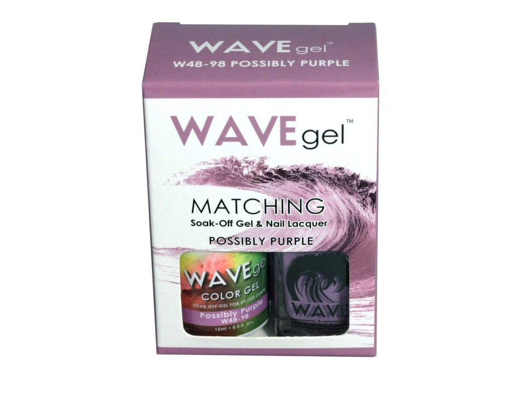 Wave Gel Nail Lacquer + Gel Polish, 098, Possibly Purple, 0.5oz OK1129