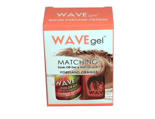 Wave Gel Nail Lacquer + Gel Polish, 100, Portland Orange, 0.5oz OK1129