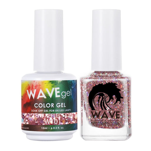 Wave Gel Nail Lacquer + Gel Polish, Simplicity Collection, 101, Lent Reflection, 0.5oz