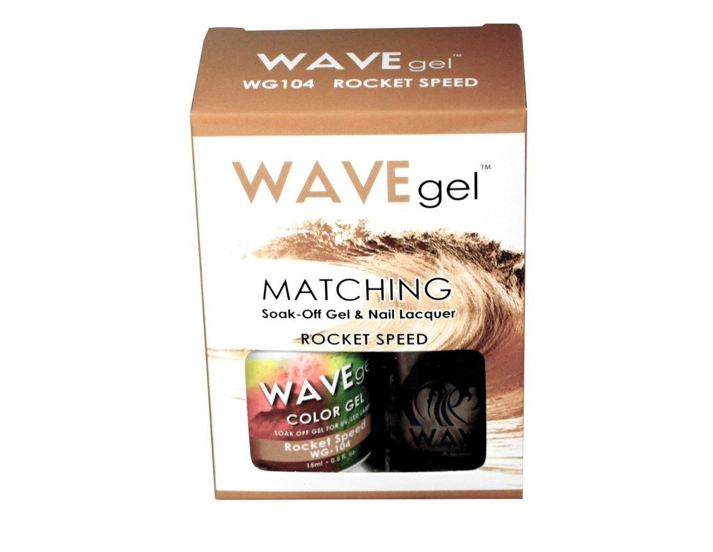 Wave Gel Nail Lacquer + Gel Polish, 104, Rocket Speed, 0.5oz OK1129