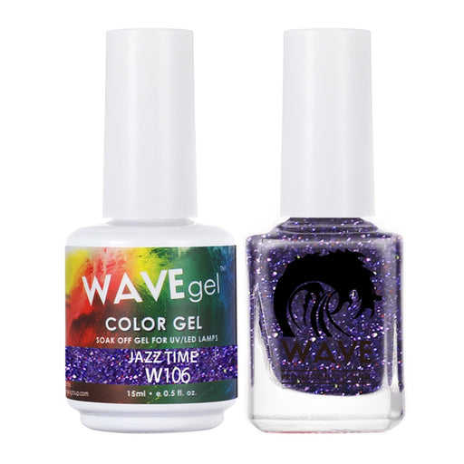 Wave Gel Nail Lacquer + Gel Polish, Simplicity Collection, 106, Jazz Time, 0.5oz
