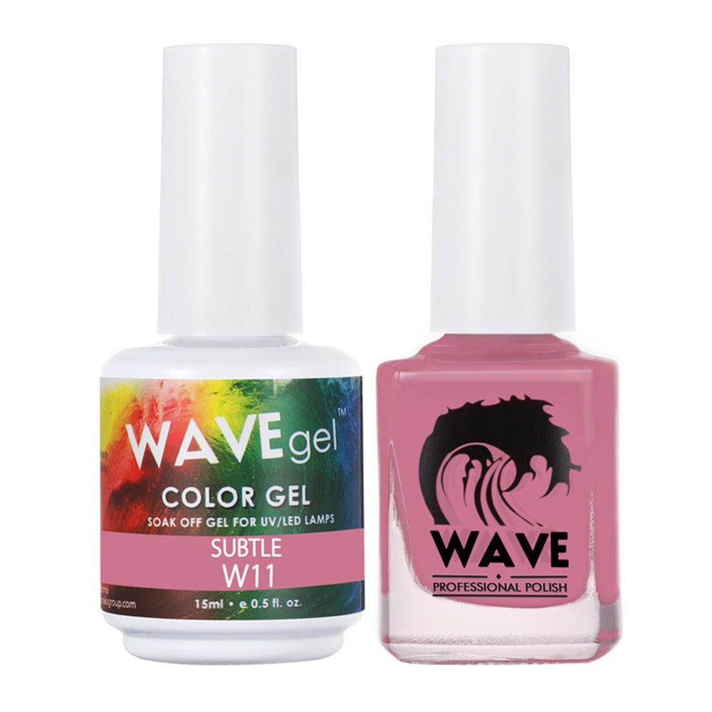 Wave Gel Nail Lacquer + Gel Polish, Simplicity Collection, 011, Subtle, 0.5oz