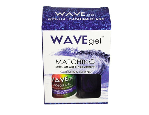 Wave Gel Nail Lacquer + Gel Polish, 114, Catalina Island, 0.5oz OK1129