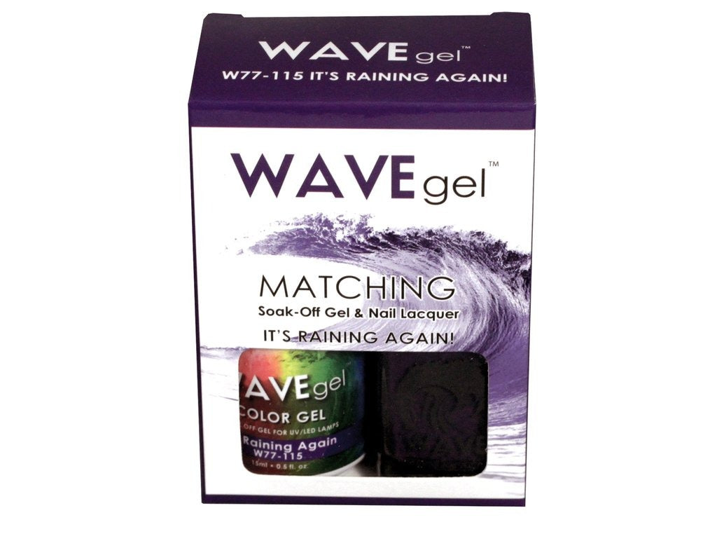 Wave Gel Nail Lacquer + Gel Polish, 115, It's Raining Again, 0.5oz OK1129