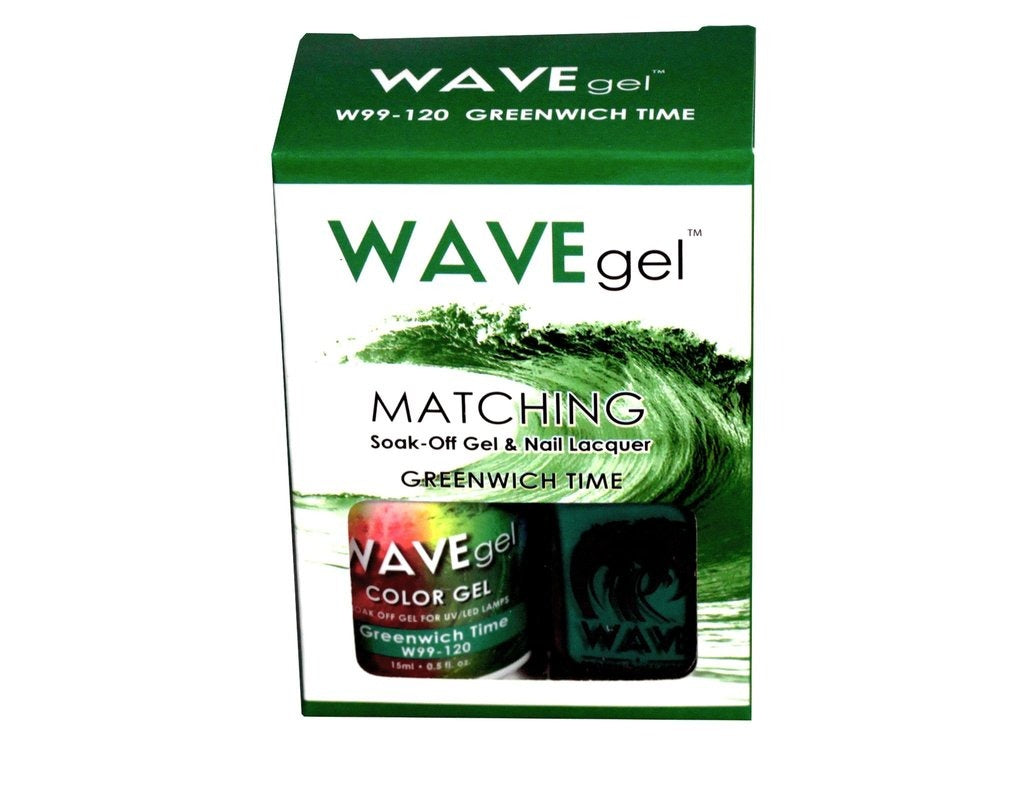 Wave Gel Nail Lacquer + Gel Polish, 120, Greenwich Time, 0.5oz OK1129