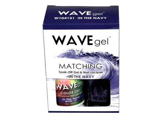 Wave Gel Nail Lacquer + Gel Polish, 121, In The Navy, 0.5oz OK1129