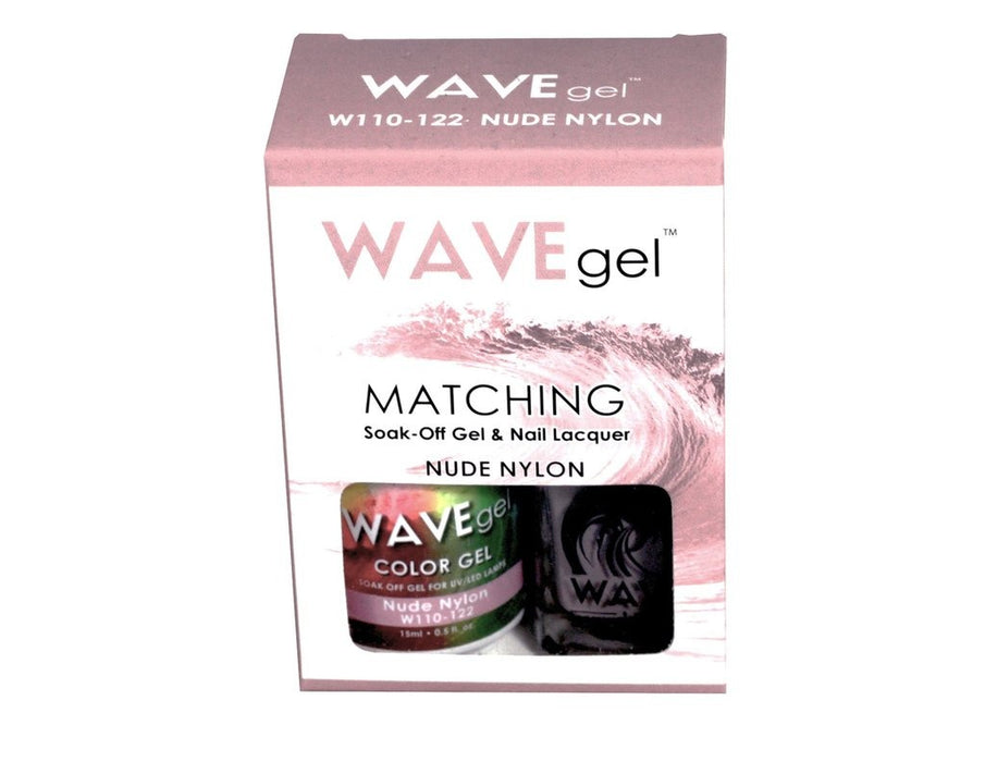Wave Gel Nail Lacquer + Gel Polish, 122, Nude Nylon, 0.5oz OK1129
