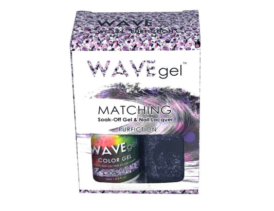 Wave Gel Nail Lacquer + Gel Polish, 134, Purfiction, 0.5oz OK1129