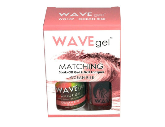 Wave Gel Nail Lacquer + Gel Polish, 137, Ocean Rise, 0.5oz OK1129