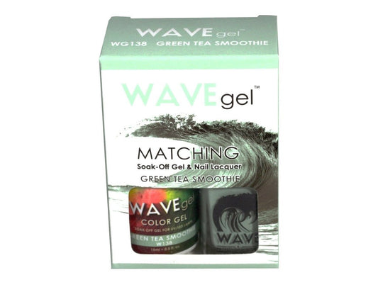 Wave Gel Nail Lacquer + Gel Polish, 138, Green Tea Smoothie, 0.5oz OK1129