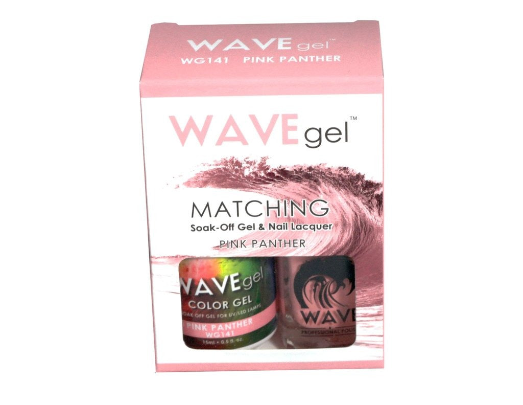 Wave Gel Nail Lacquer + Gel Polish, 141, Pink Panther, 0.5oz OK1129