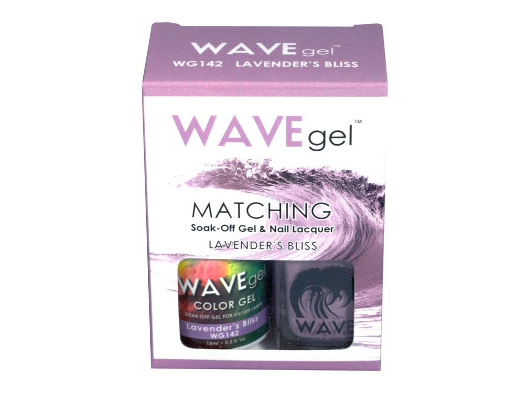 Wave Gel Nail Lacquer + Gel Polish, 142, Lavender's Bliss, 0.5oz OK1129