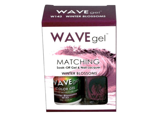 Wave Gel Nail Lacquer + Gel Polish, 143, Winter Blossoms, 0.5oz OK1129