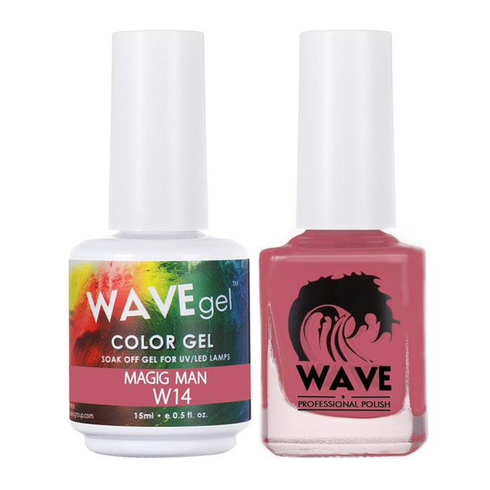 Wave Gel Nail Lacquer + Gel Polish, Simplicity Collection, 014, Magic Man, 0.5oz
