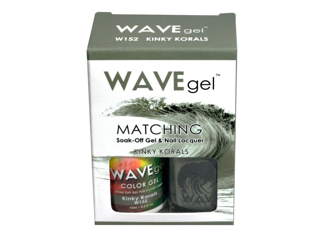 Wave Gel Nail Lacquer + Gel Polish, 152, Kinky Korals, 0.5oz OK1129