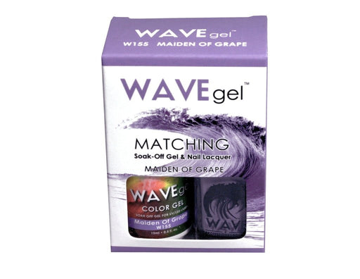Wave Gel Nail Lacquer + Gel Polish, 155, Maiden Of Grape, 0.5oz OK1129