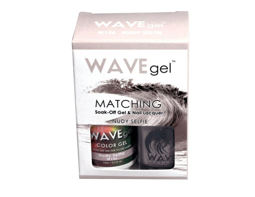 Wave Gel Nail Lacquer + Gel Polish, 156, Nudy Selfie, 0.5oz OK1129