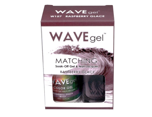 Wave Gel Nail Lacquer + Gel Polish, 157, Raspberry Glace, 0.5oz OK1129