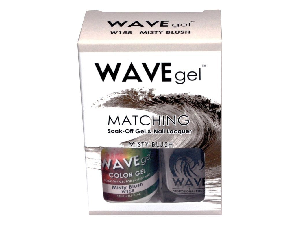 Wave Gel Nail Lacquer + Gel Polish, 158, Misty Blush, 0.5oz OK1129