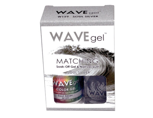 Wave Gel Nail Lacquer + Gel Polish, 159, Soul Silver, 0.5oz OK1129