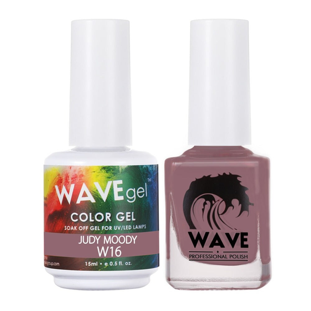 Wave Gel Nail Lacquer + Gel Polish, Simplicity Collection, 016, Judy Moody, 0.5oz