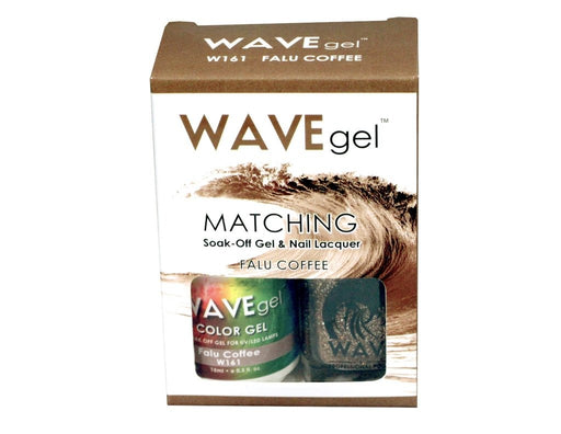 Wave Gel Nail Lacquer + Gel Polish, 161, Falu Coffee, 0.5oz OK1129