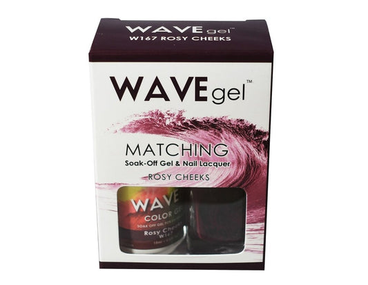 Wave Gel Nail Lacquer + Gel Polish, 167, Rosy Cheeks, 0.5oz OK1129