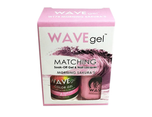 Wave Gel Nail Lacquer + Gel Polish, 174, Morning Sakura's, 0.5oz OK1129