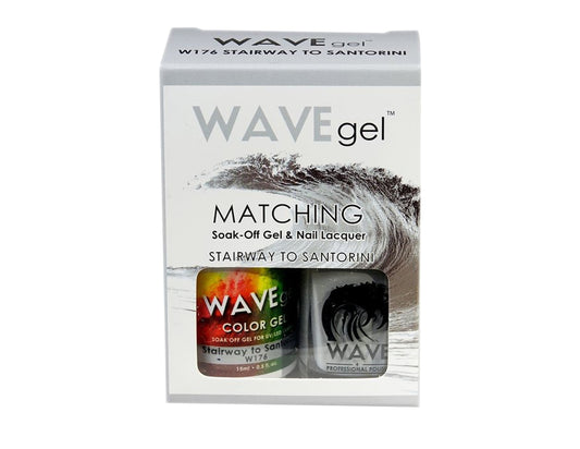 Wave Gel Nail Lacquer + Gel Polish, 176, Stairway To Santorini, 0.5oz OK1129