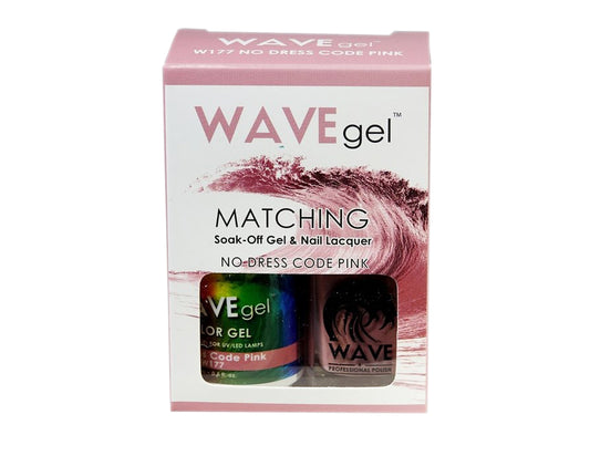 Wave Gel Nail Lacquer + Gel Polish, 177, No Dress Code Pink, 0.5oz OK1129