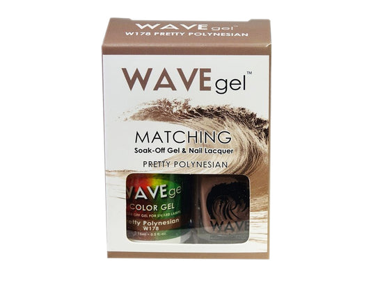 Wave Gel Nail Lacquer + Gel Polish, 178, Pretty Polynesian, 0.5oz OK1129