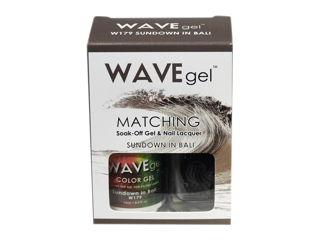 Wave Gel Nail Lacquer + Gel Polish, 179, Sundown In Bali, 0.5oz OK1129