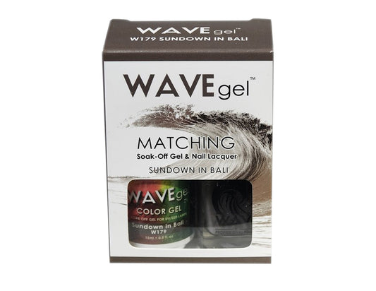 Wave Gel Nail Lacquer + Gel Polish, 179, Sundown In Bali, 0.5oz OK1129