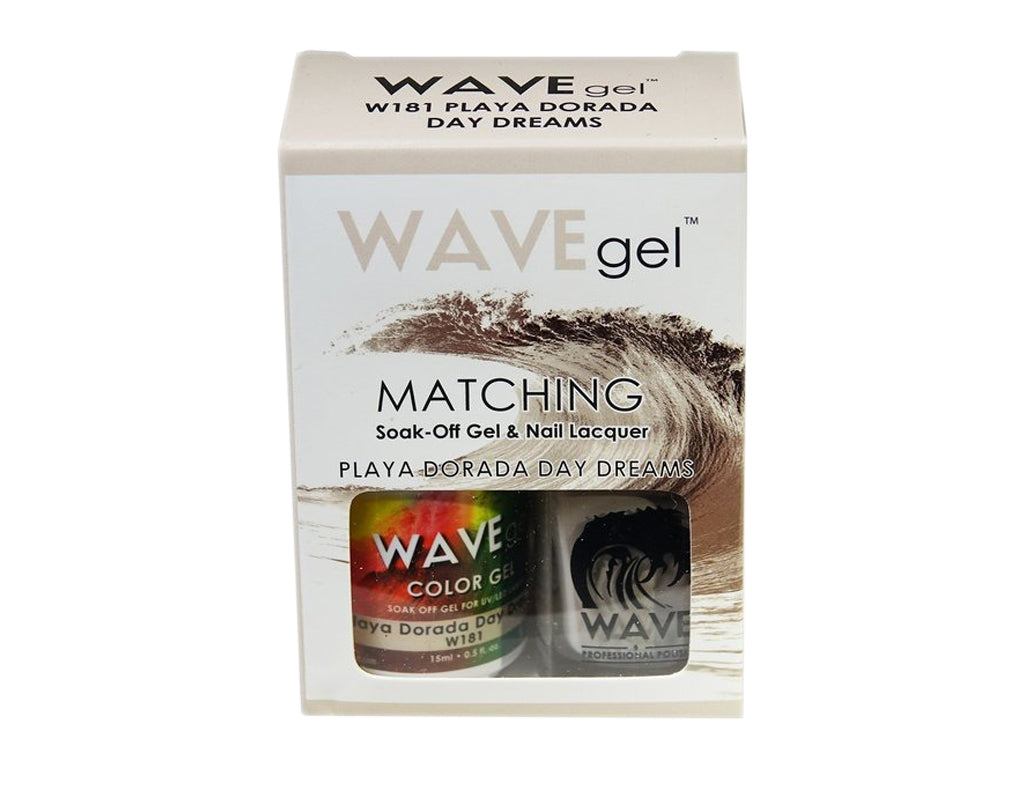 Wave Gel Nail Lacquer + Gel Polish, 181, Playa Dorada day Dreams, 0.5oz OK1129