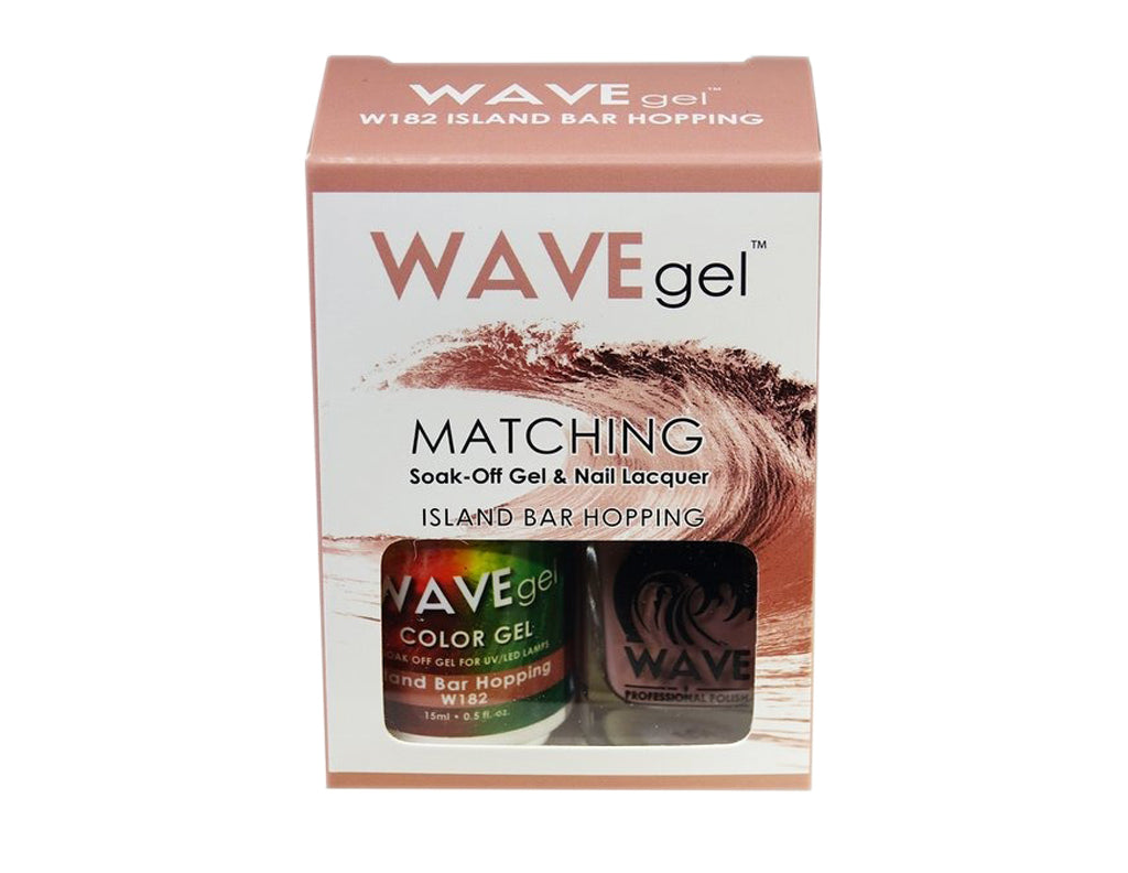 Wave Gel Nail Lacquer + Gel Polish, 182, Island Bar Hopping, 0.5oz OK1129