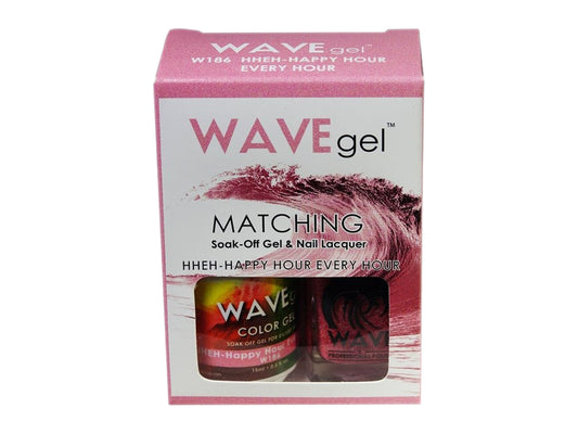 Wave Gel Nail Lacquer + Gel Polish, 186, Hheh-Happy Hour Every Hour, 0.5oz OK1129