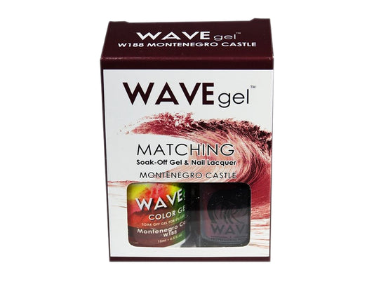 Wave Gel Nail Lacquer + Gel Polish, 188, Montenegro Castle, 0.5oz OK1129