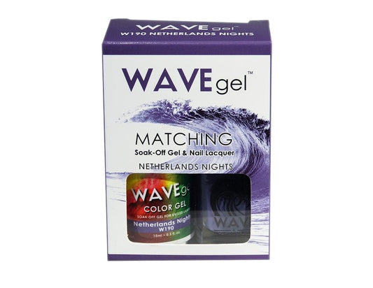 Wave Gel Nail Lacquer + Gel Polish, 190, Netherlands Nights, 0.5oz OK1129