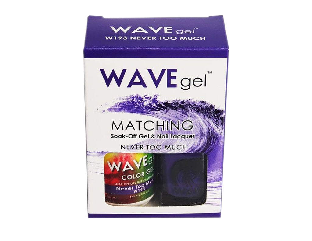 Wave Gel Nail Lacquer + Gel Polish, 193, Never Too Much, 0.5oz OK1129