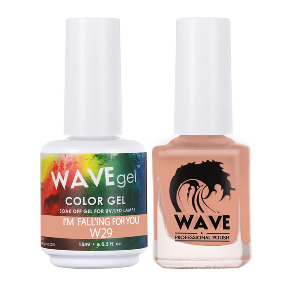 Wave Gel Nail Lacquer + Gel Polish, Simplicity Collection, 029, I'm Fall-ing For You, 0.5oz