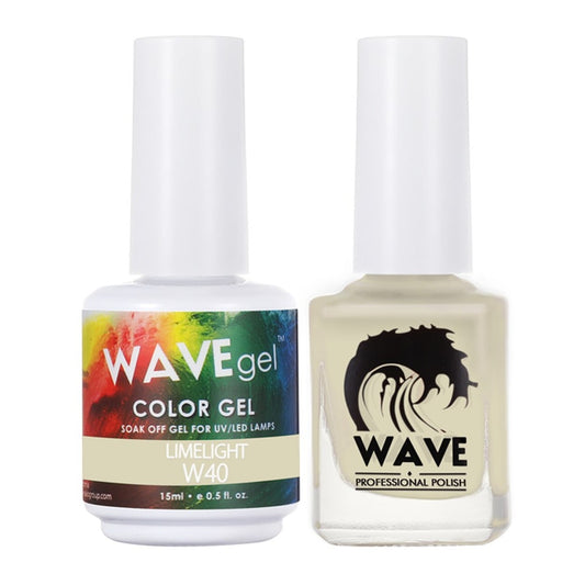 Wave Gel Nail Lacquer + Gel Polish, Simplicity Collection, 040, Limelight, 0.5oz