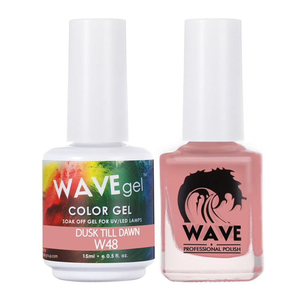 Wave Gel Nail Lacquer + Gel Polish, Simplicity Collection, 048, Dusk Till Dawn, 0.5oz